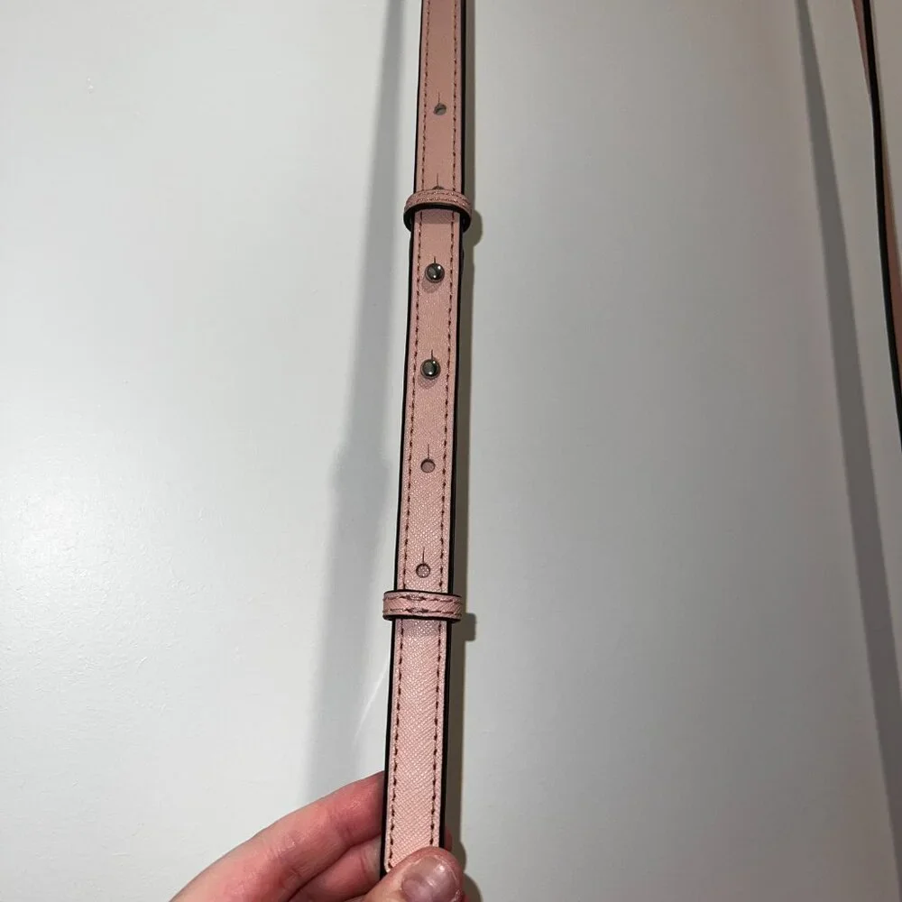 Michael Kors Jet Set Charm Nylon Large Crossbody Purse in Powder Blush Pink - Picture 6 of 10